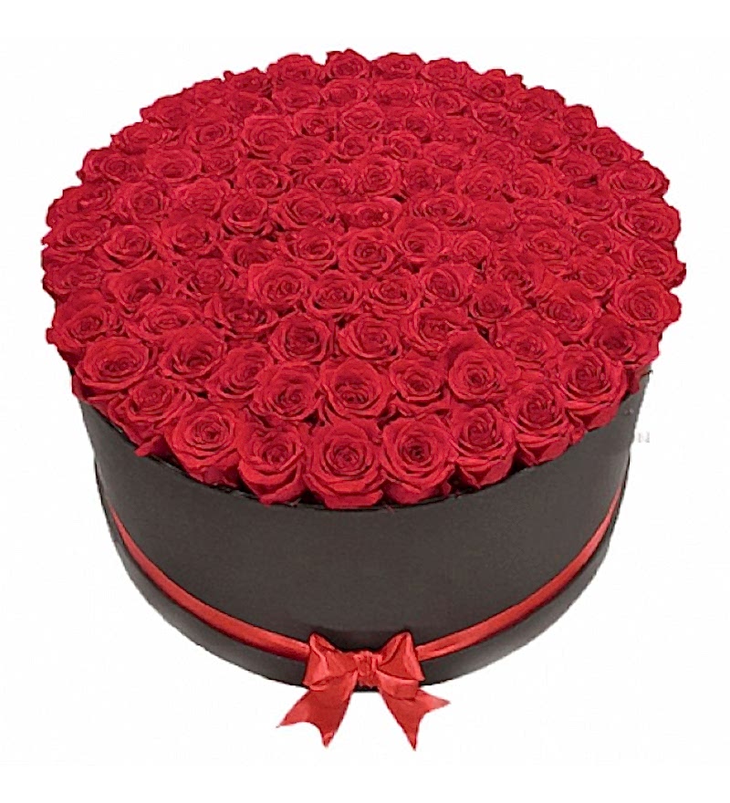 Kutuda 101 Kırmızı Gül 